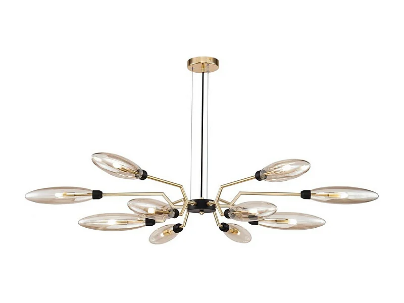 Ventura Plafonnier Or Mat, 12 Lumières, G9