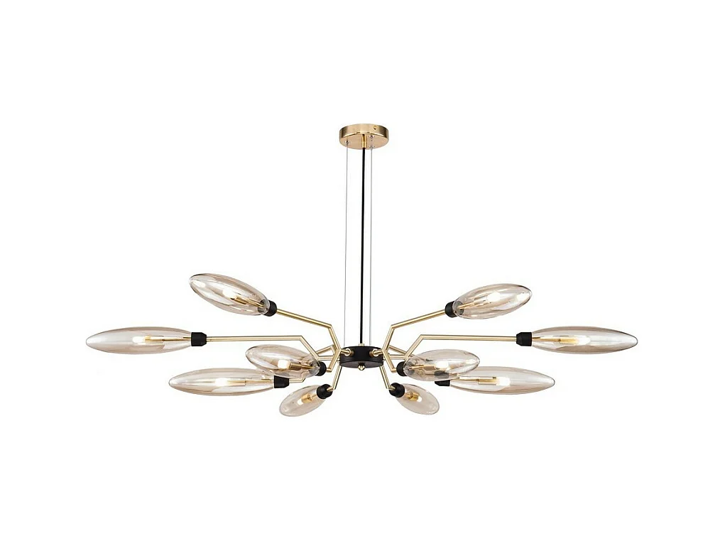 Ventura Plafonnier Or Mat, 12 Lumières, G9