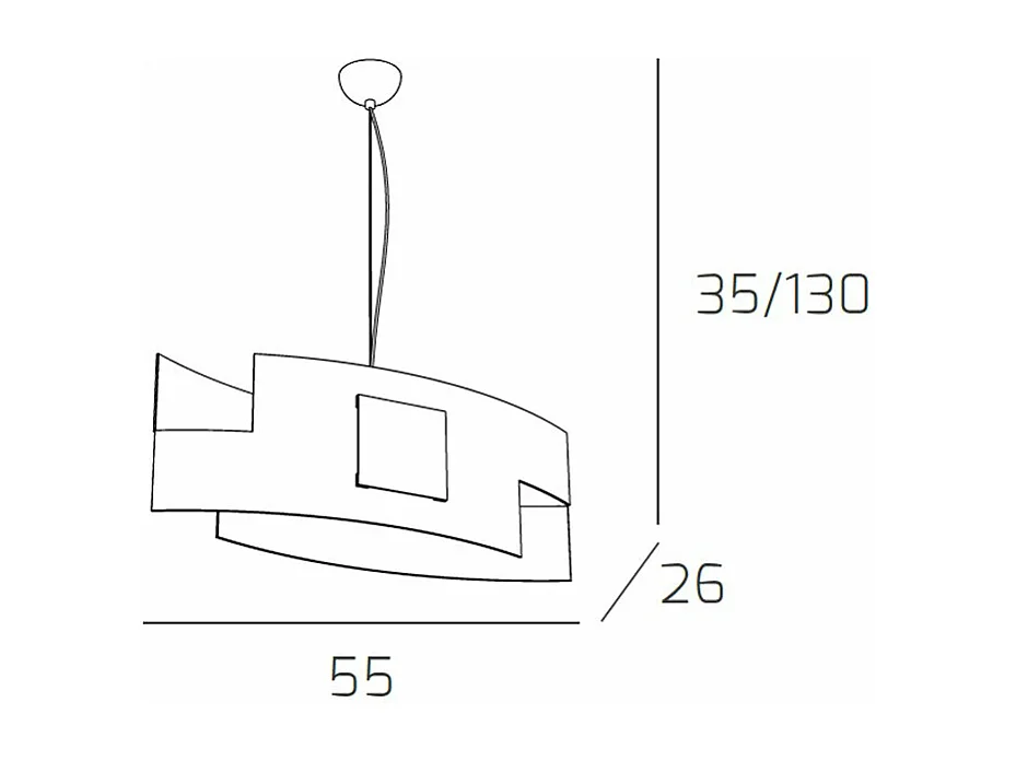 Sospensione Moderna Tetris Color Metallo Cromo Vetro Bianco 1 Luce E27