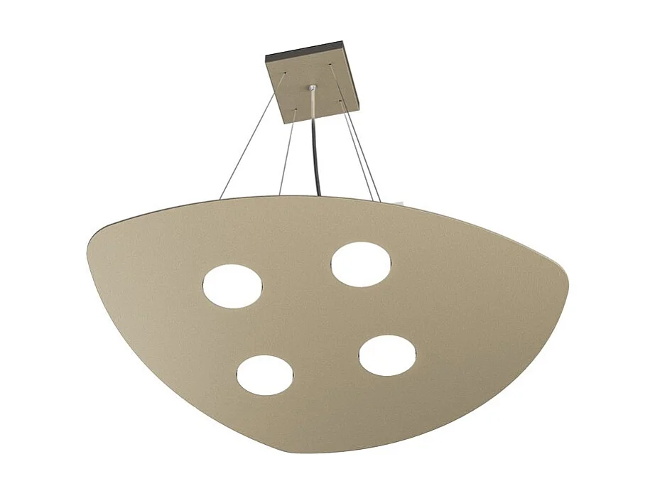 Shape Sospensione 4 Luci Sabbia