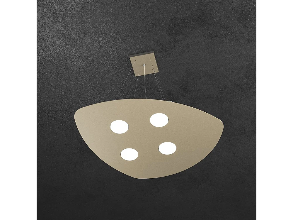 Shape Sospensione 4 Luci Sabbia