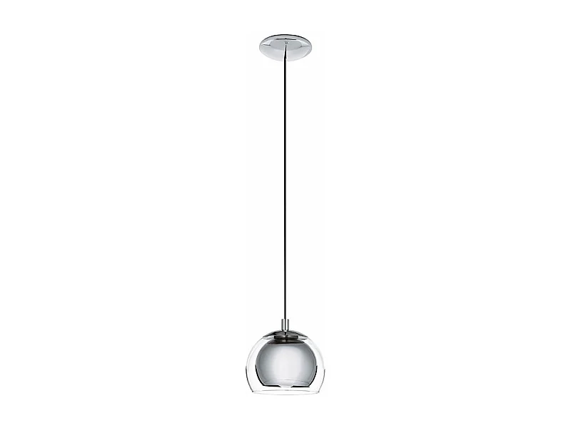Lampadario Contemporaneo Rocamar 1 Luce Acciaio Cromo