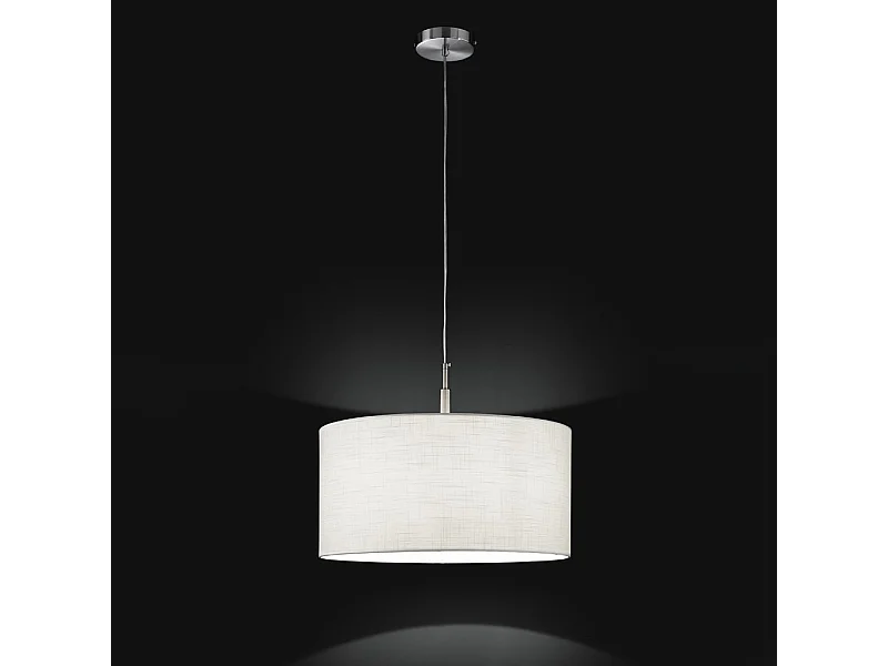 Sospensione Moderna Round Hotel Metallo Cromo 1 Luce E27 Ip20 D50
