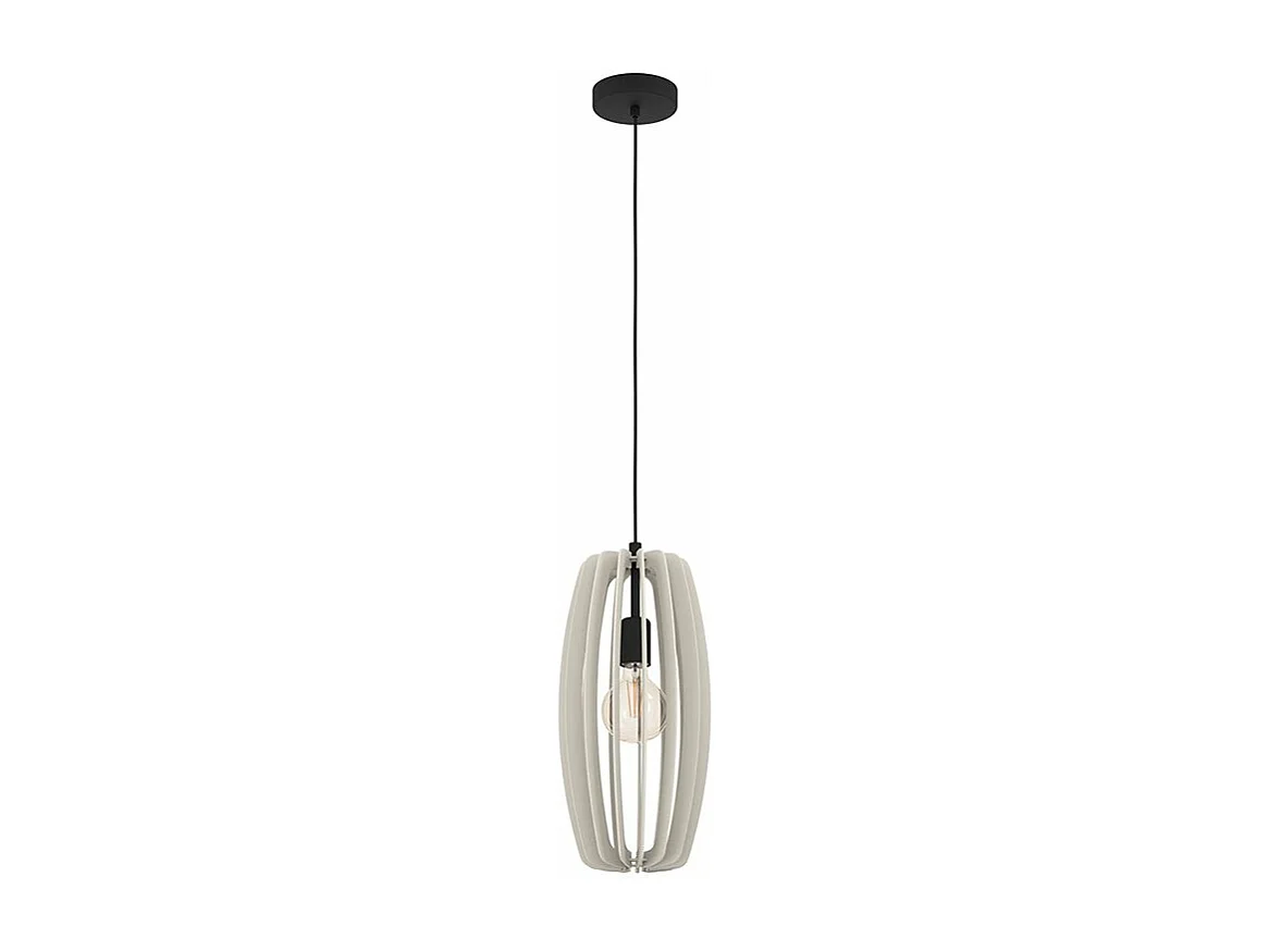 Lampadario Industrial Bajazzara 1 Luce Acciaio Nero Diffusore Grigio