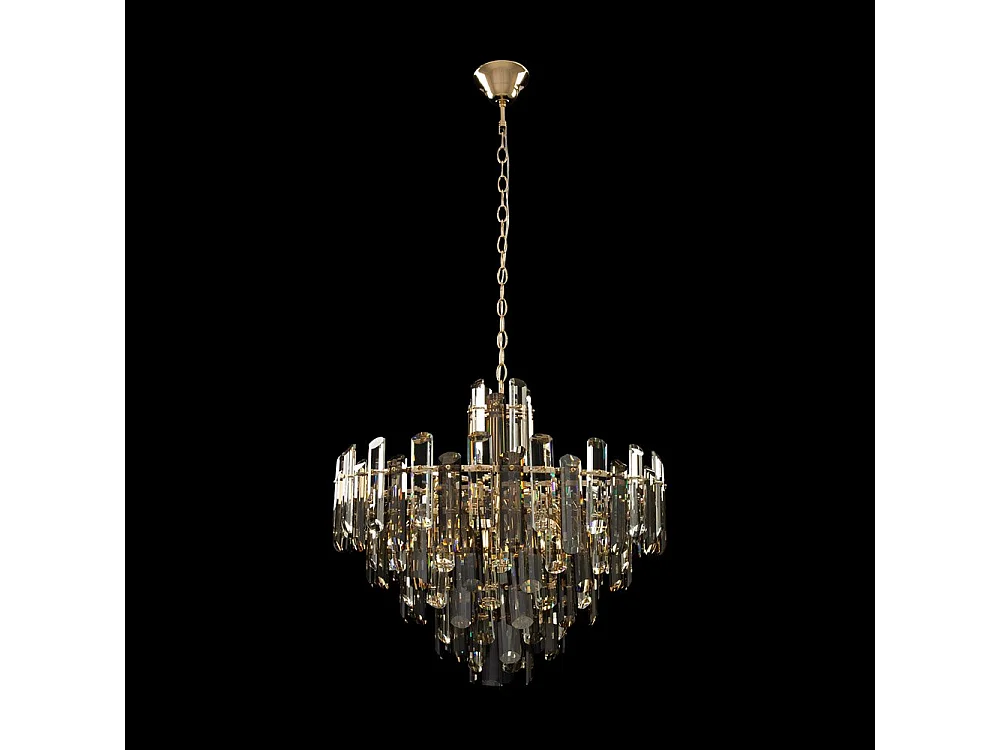 Maytoni Flare Neoklassizistische Pendel-Deckenleuchte Gold