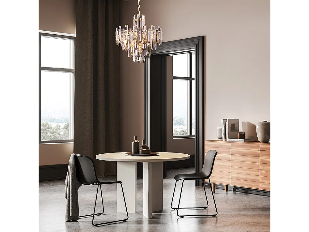 Maytoni Flare Neoklassizistische Pendel-Deckenleuchte Gold