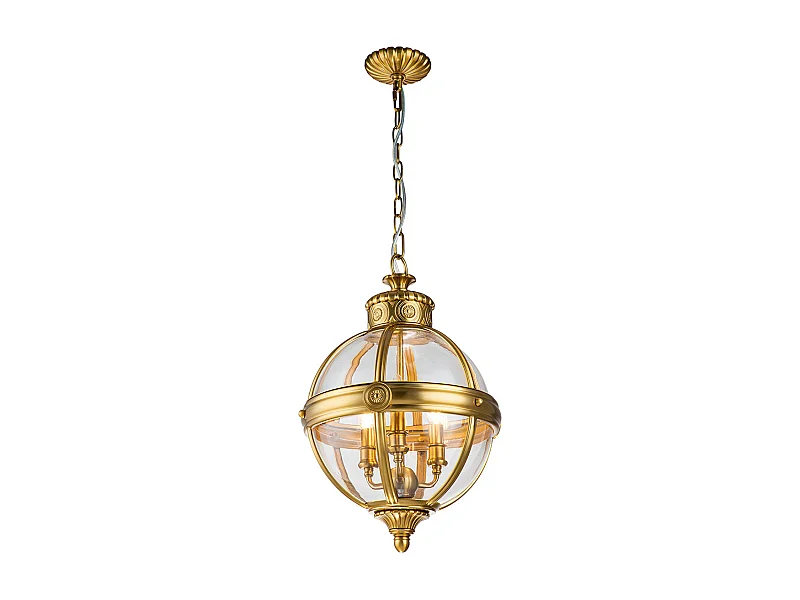 Elstead Feiss Adams Sfärisk taklampa polerad mässing