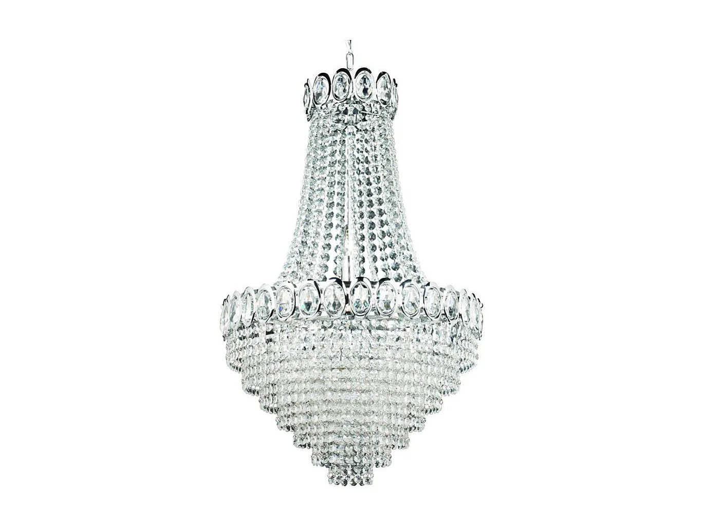 Searchlight Louis Philipe - Lampadario a 11 luci con finitura cromata, E14