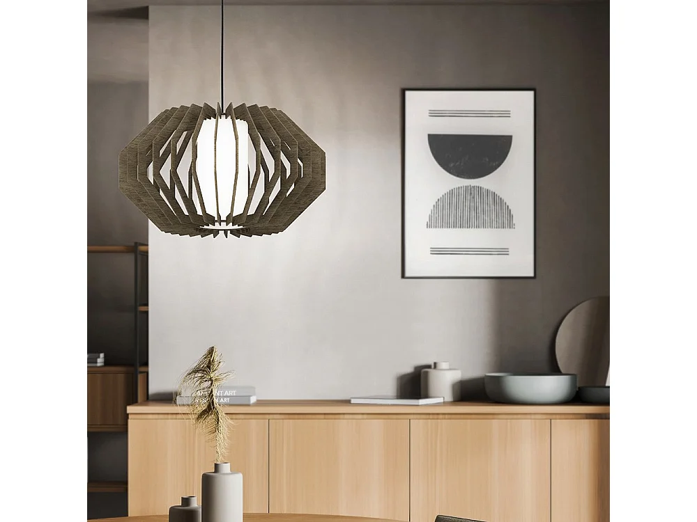 Lampadario Contemporaneo Rusticaria 1 Luce Acciaio Nero