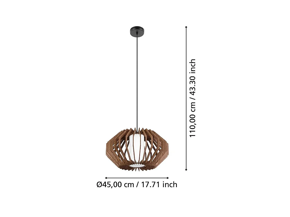 Lampadario Contemporaneo Rusticaria 1 Luce Acciaio Nero