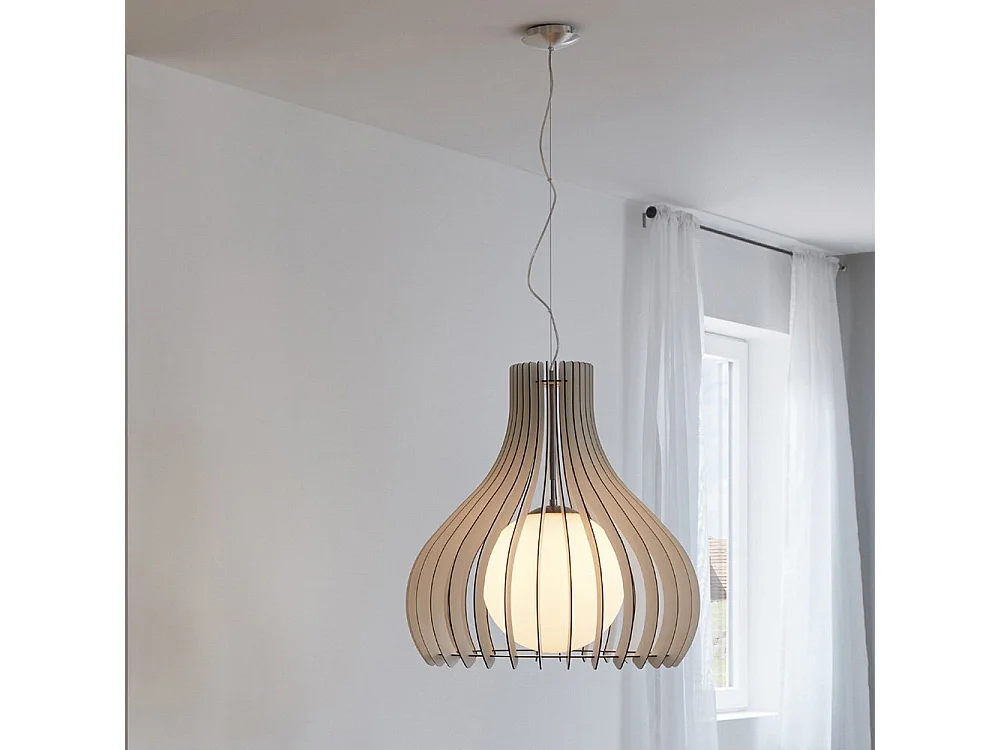 Lampadario Industrial Tindori 1 Luce Acciaio Grigio Opaco Diffusore Bianco