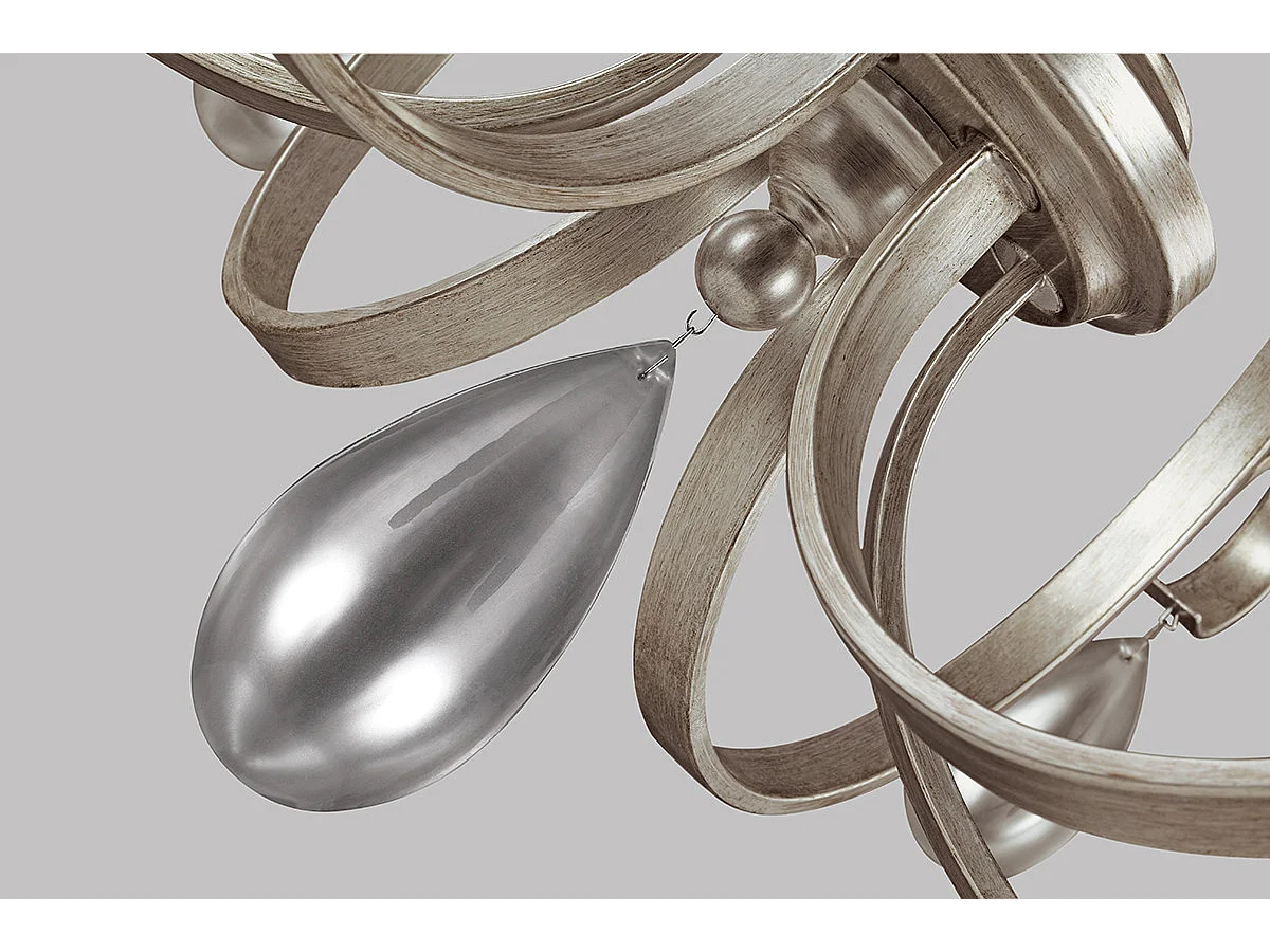 Elstead Dewitt - 9 licht Kronleuchter Silver Finish, E14