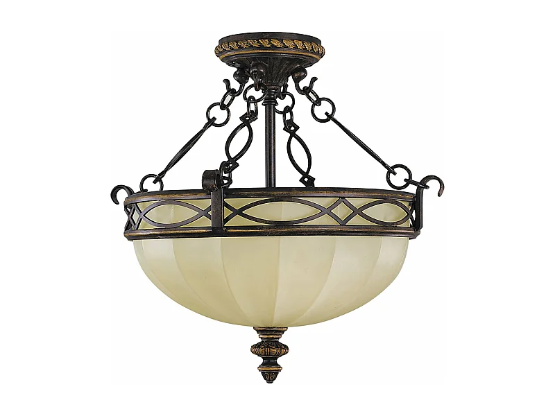 Lampadario Contemporaneo Catena Drawing Room Acciaio Noce Vetro 2 Luci E27