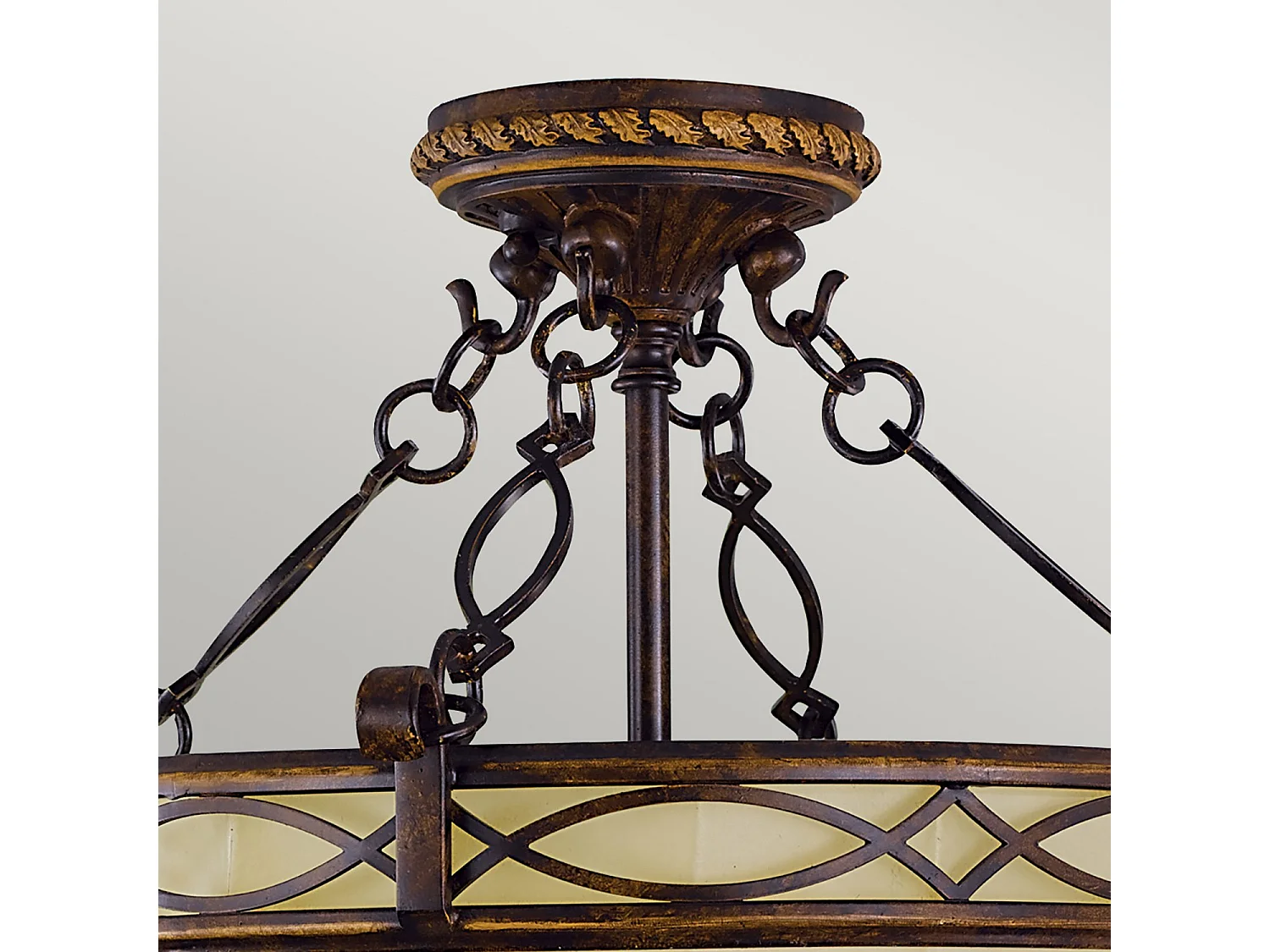 Lampadario Contemporaneo Catena Drawing Room Acciaio Noce Vetro 2 Luci E27