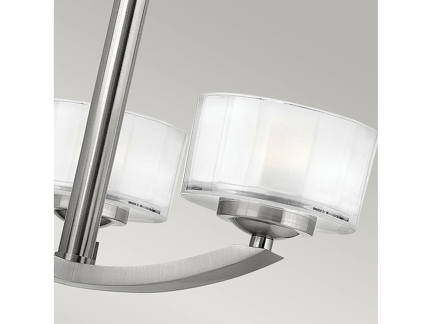 Elstead Meridian - 3 licht Semi Flush Multi Arm Deckenleuchte Nickel gebürstet, G9