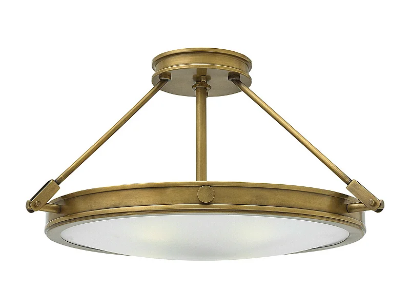 Elstead Collier 4 Lätt Medium Semi Flush Takljus Mässing, E14