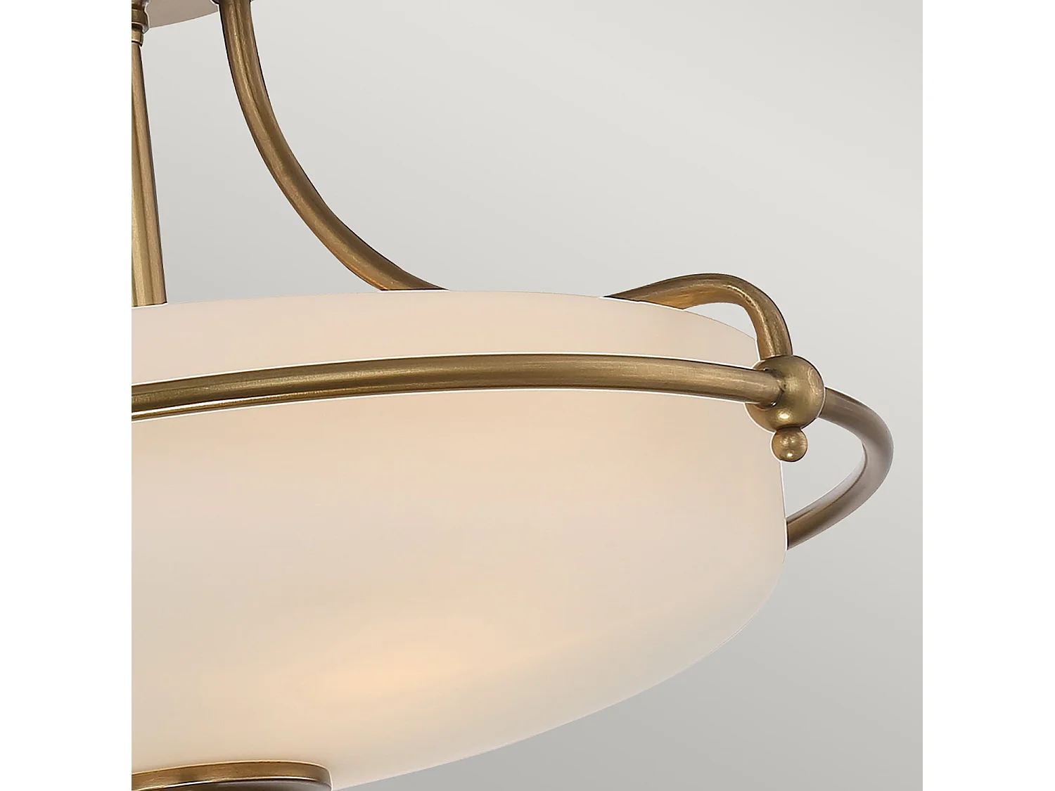 Elstead Griffin - Lampada da semi-incasso a 3 luci - Ottone invecchiato, E27