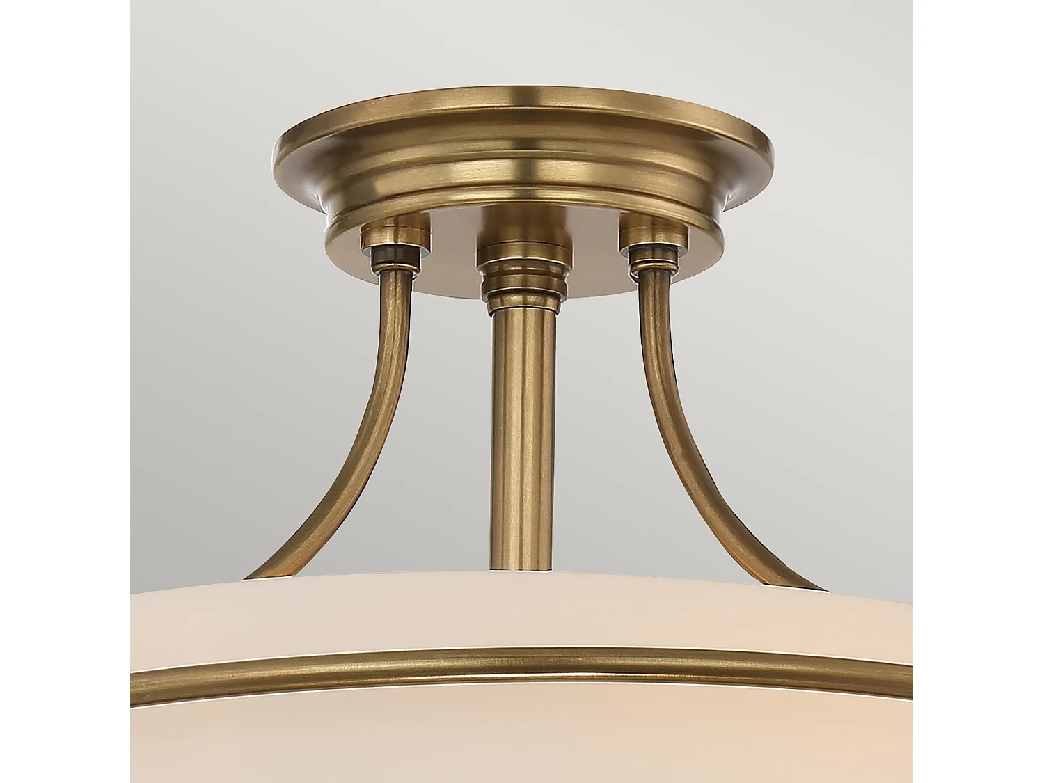 Elstead Griffin - Lampada da semi-incasso a 3 luci - Ottone invecchiato, E27