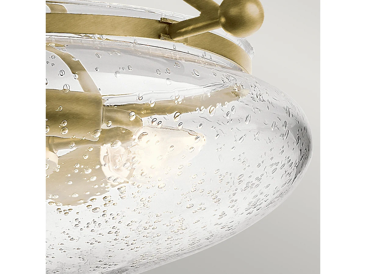 Belle Kichler 3 luci semi-incasso in ottone naturale spazzolato