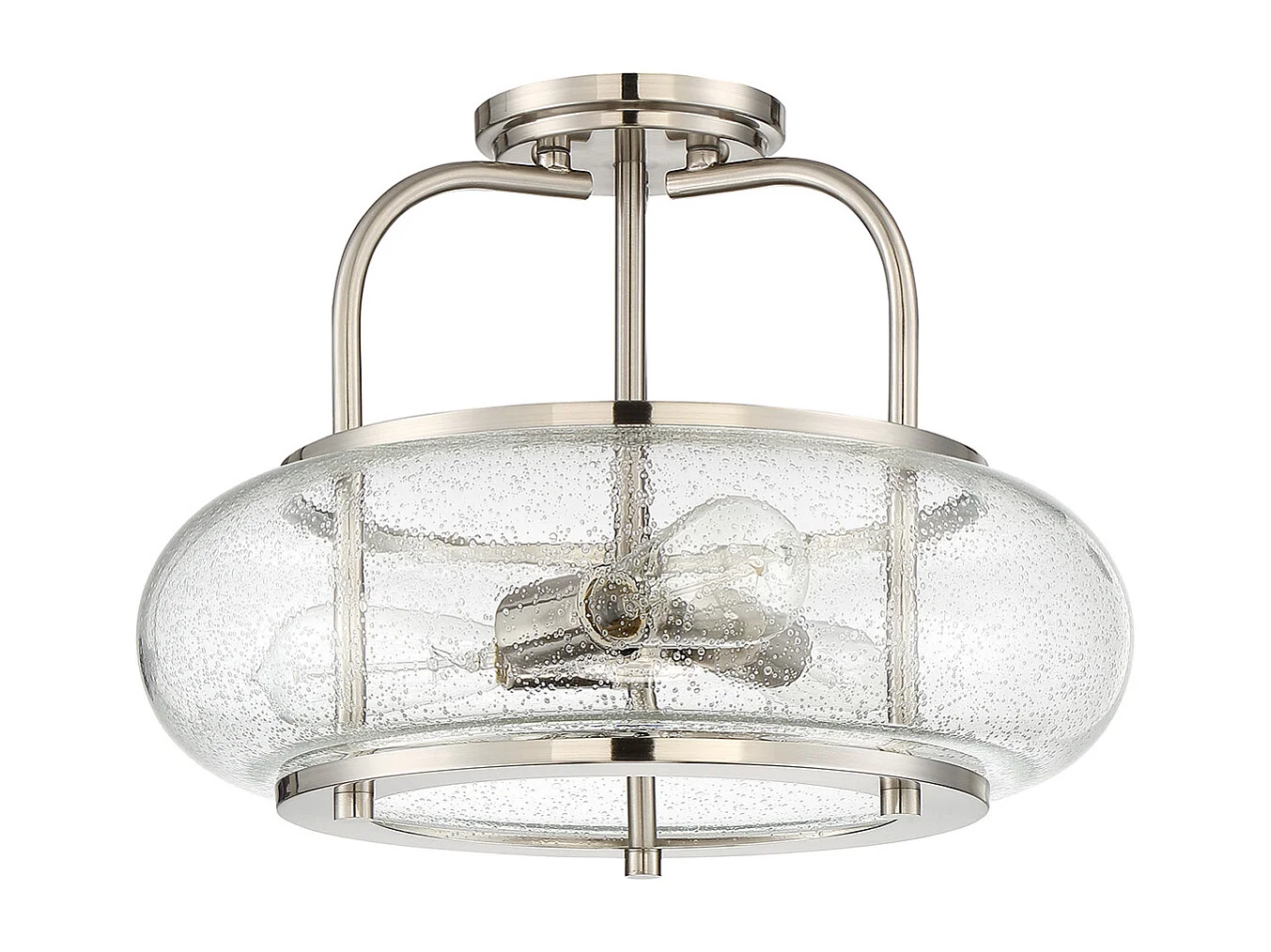 Elstead Trilogy 3 luci semi-incasso, nichel spazzolato, E27