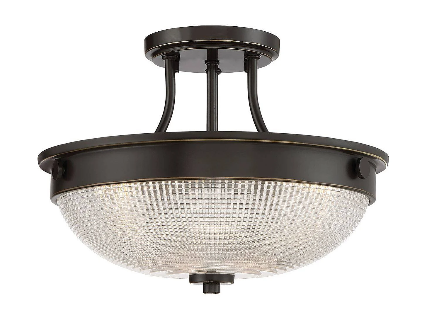 Elstead Mantle 2 Light Semi-Flush - Palladian Bronze, E27