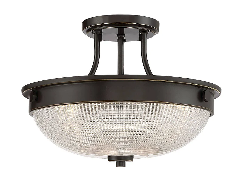Elstead Mantle 2 Light Semi-Flush - Palladian Bronze, E27
