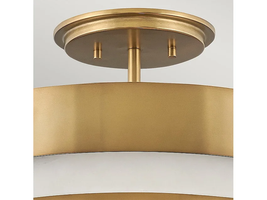 Elstead Hinkley Echelon Plafonnier Cylindrique Héritage Laiton