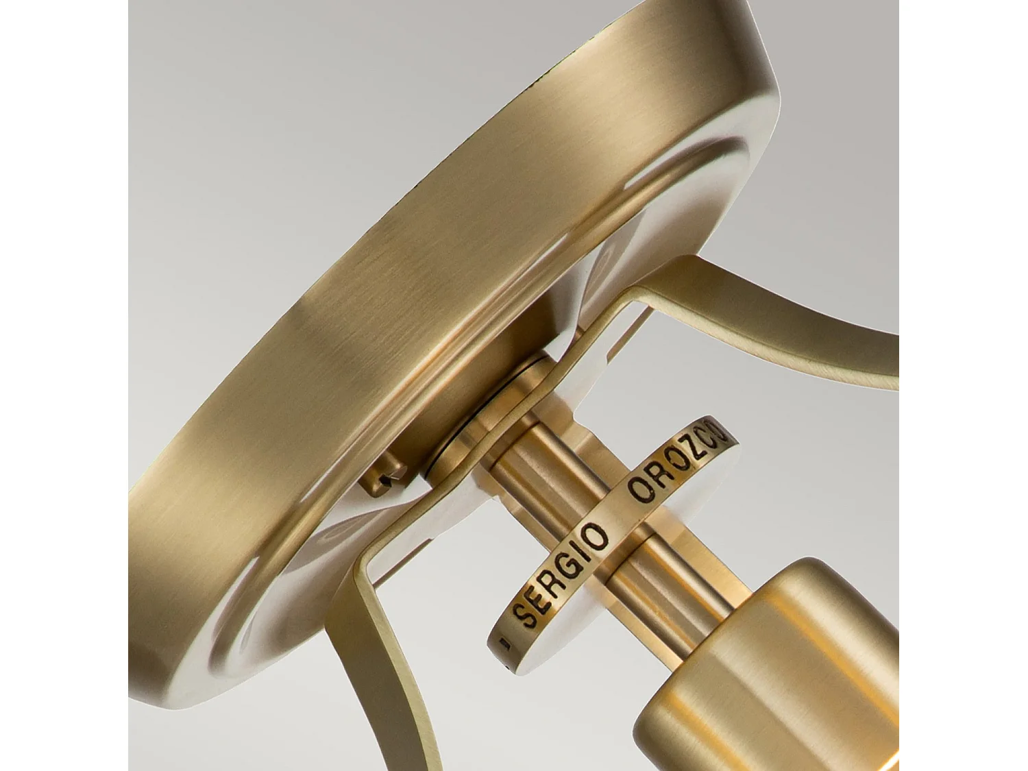 Elstead Quoizel Penn Plafoniera Cilindrica Ottone Spazzolato