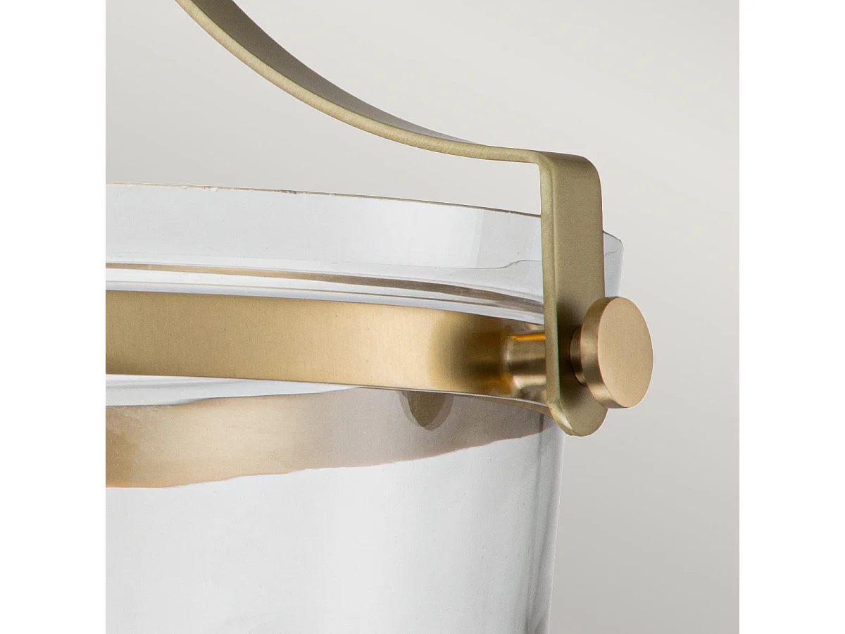 Elstead Quoizel Penn Plafoniera Cilindrica Ottone Spazzolato