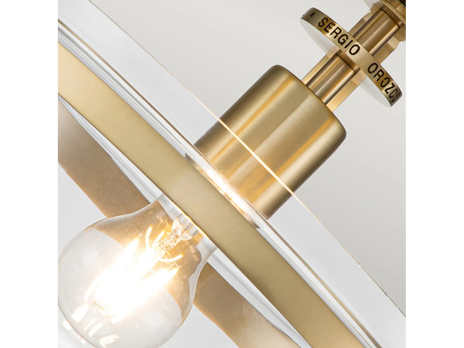 Elstead Quoizel Penn Plafoniera Cilindrica Ottone Spazzolato