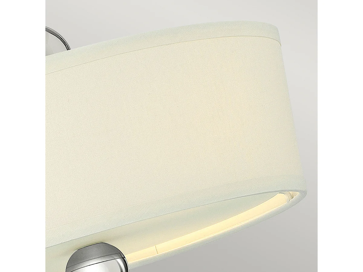 Elstead Zelda - 3 licht Semi Flush Deckenleuchte Nickel poliert, E27