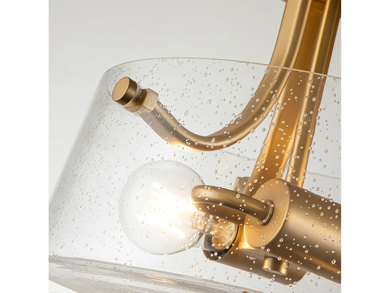 Elstead Quoizel Hollister Lampada da soffitto semi-incasso a ciotola in ottone spazzolato