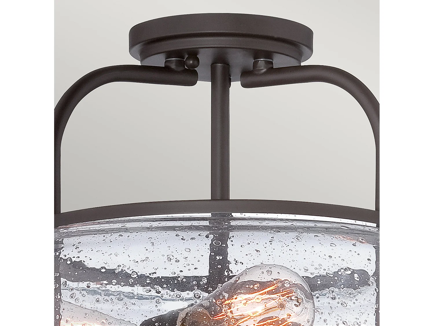 Elstead Trilogy - 3 licht Medium Semi Flush Deckenleuchte Old Bronze, E27