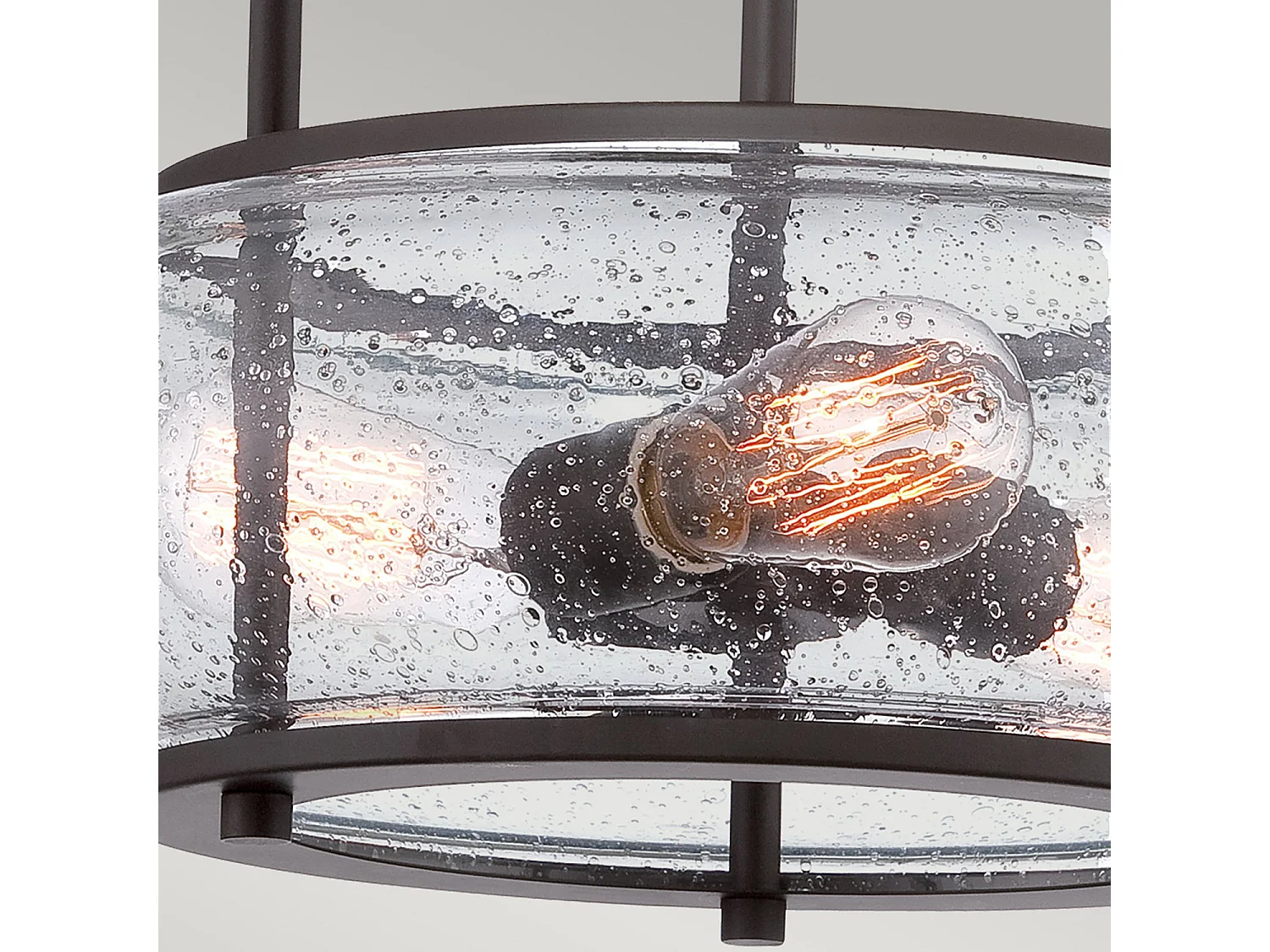 Elstead Trilogy - 3 licht Medium Semi Flush Deckenleuchte Old Bronze, E27