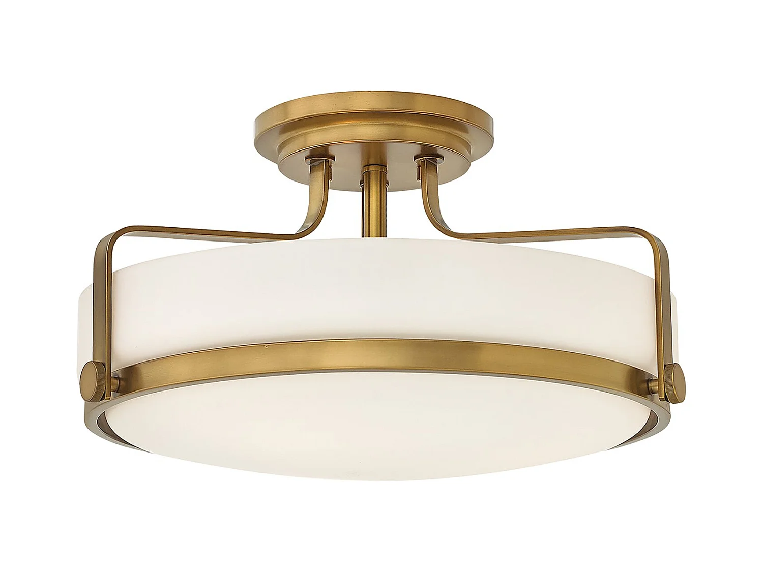 Lampadario Contemporaneo Harper In Acciaio Ottone Antico Vetro 3 Luci E27
