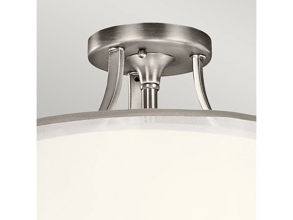 Elstead Lacey 3 licht Semi-Flush Mount, antikes Zinn, E27