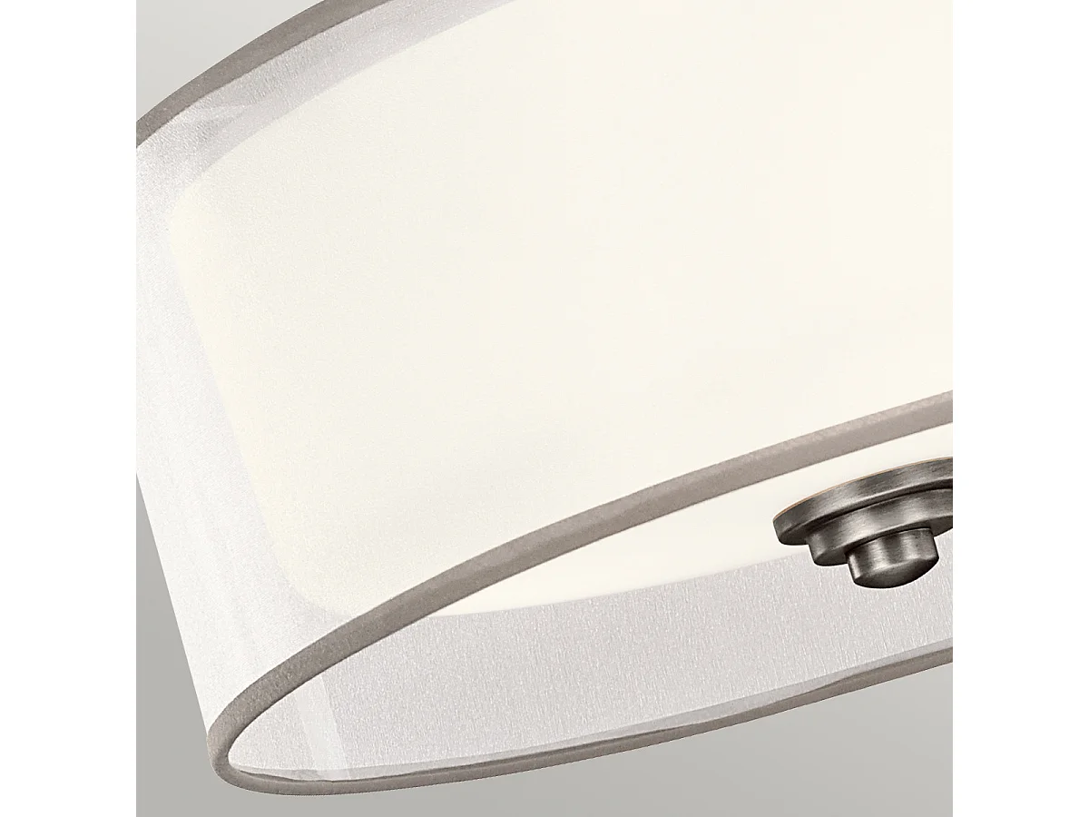 Elstead Lacey 3 licht Semi-Flush Mount, antikes Zinn, E27