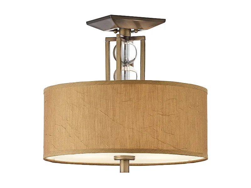 Elstead Celestial - 3 licht Semi Flush Deckenleuchte Bronze, Beige, E27