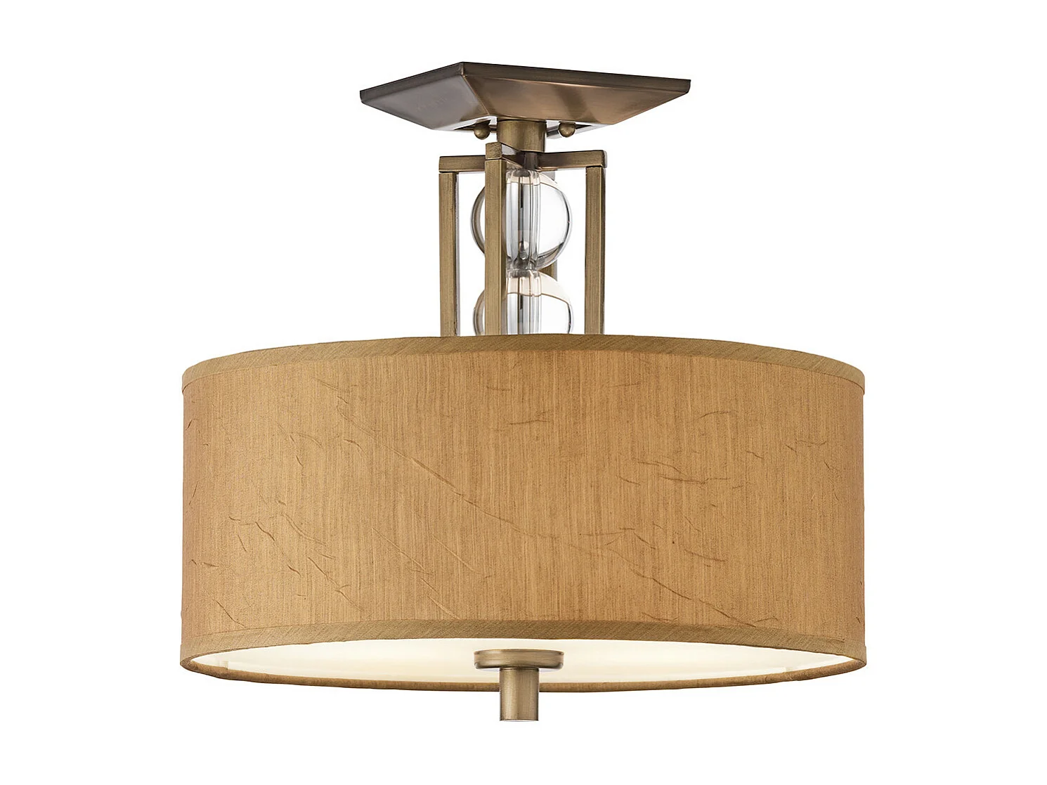 Elstead Celestial - 3 licht Semi Flush Deckenleuchte Bronze, Beige, E27