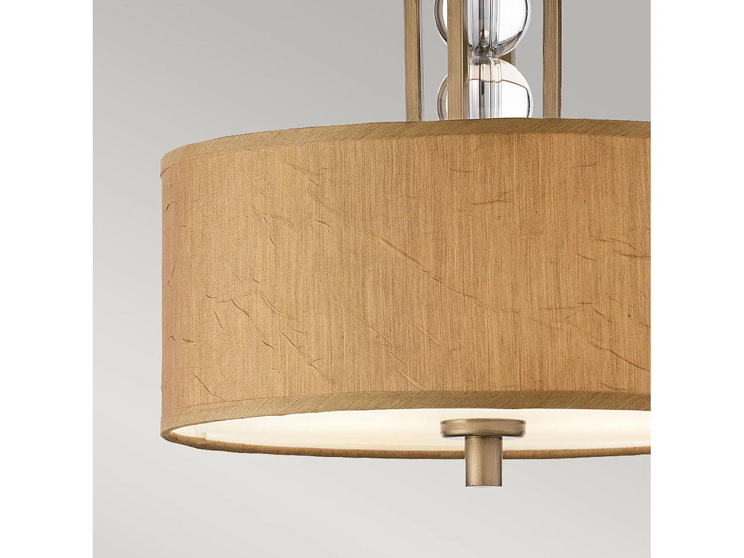 Elstead Celestial - Plafoniera 3 luci semi filo bronzo, beige, attacco E27