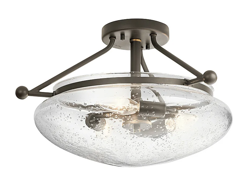 Belle Kichler 3 licht Semi-Flush Mount Olde Bronze