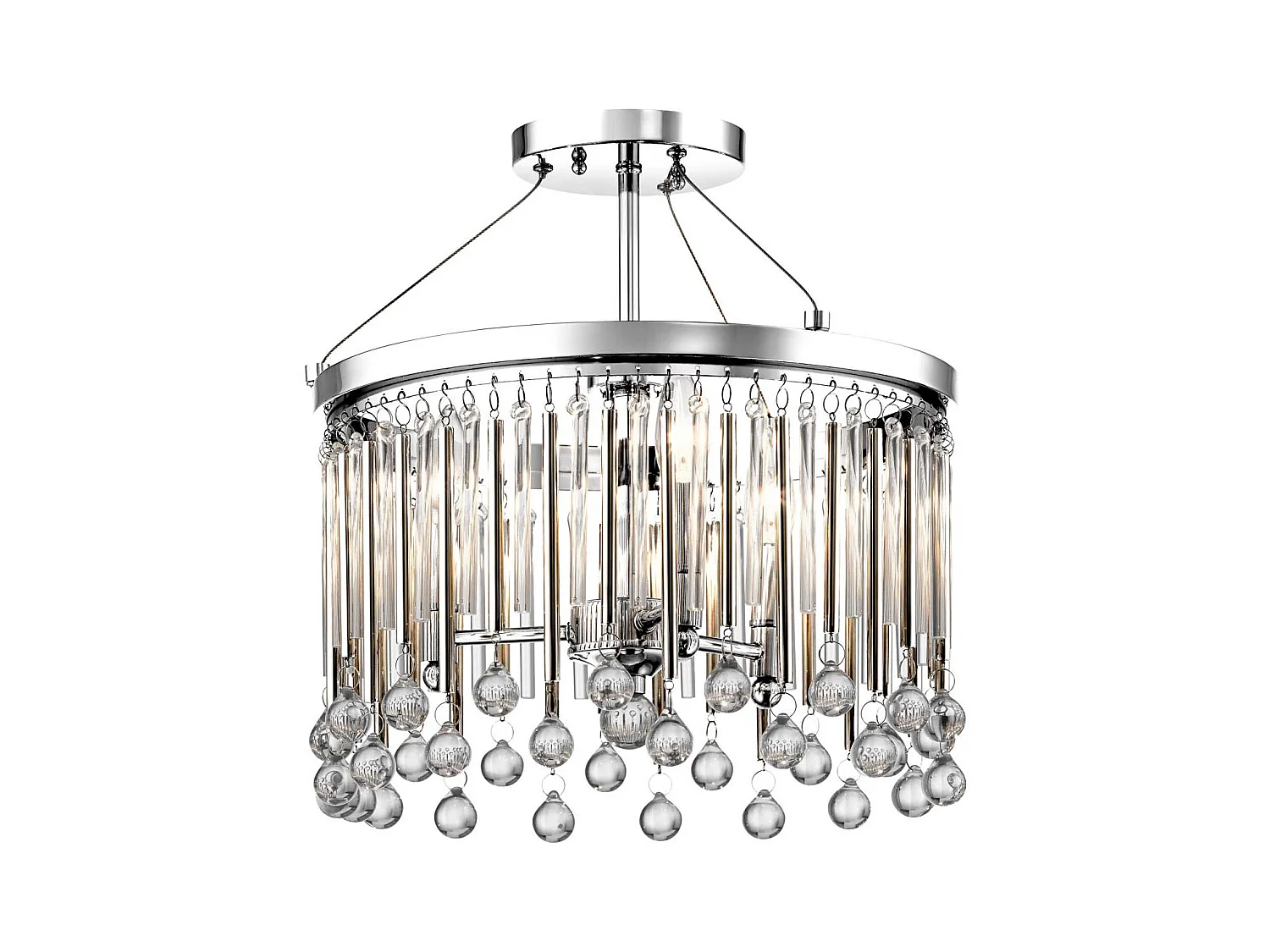 Elstead Kichler Piper Plafonnier Chrome Poli