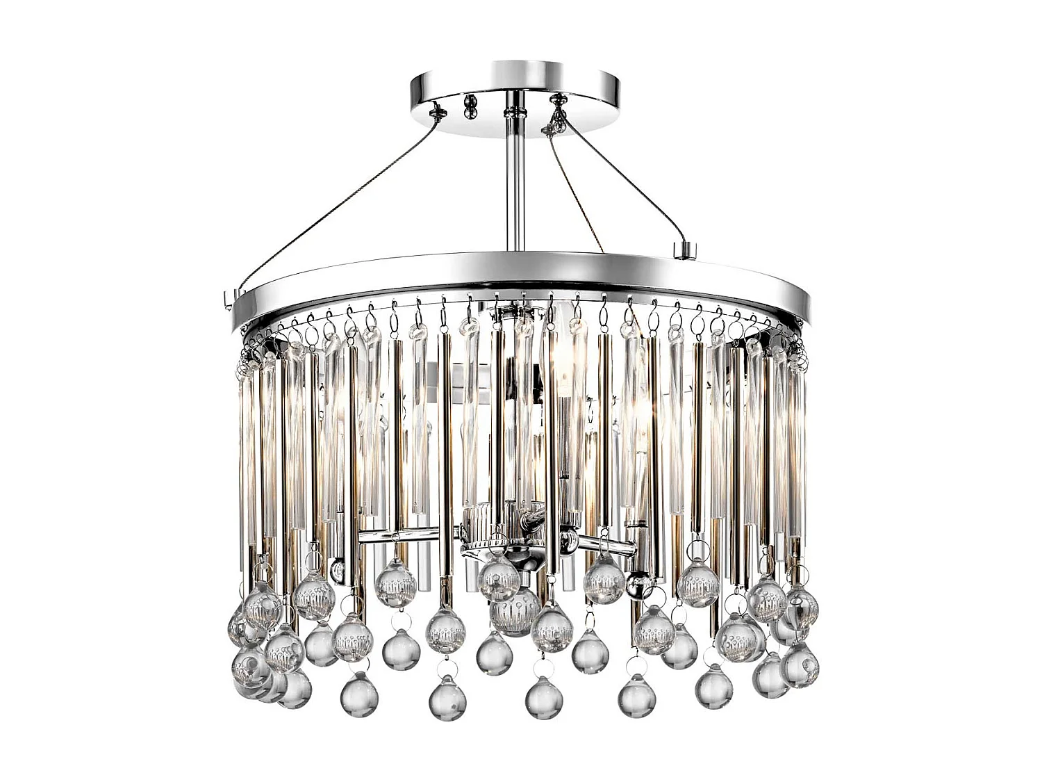Elstead Kichler Piper Plafonnier Chrome Poli
