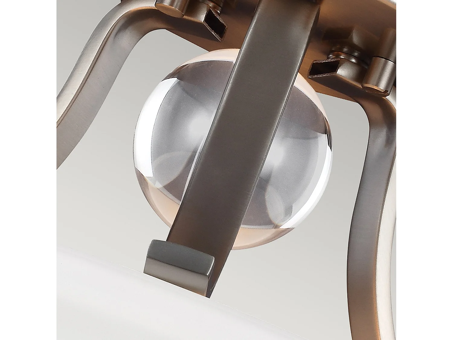 Elstead Evington 2 Ljus Semi Flush Ceiling Light Satin Nickel, E27