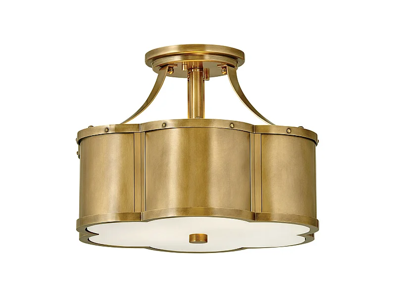 Elstead Hinkley Chance Zylindrische Deckenleuchte Heritage Messing