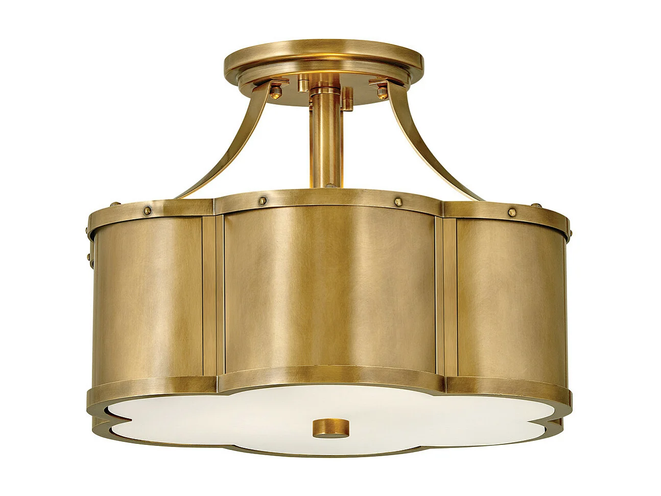 Elstead Hinkley Chance Cylindrisk taklampa Heritage Mässing