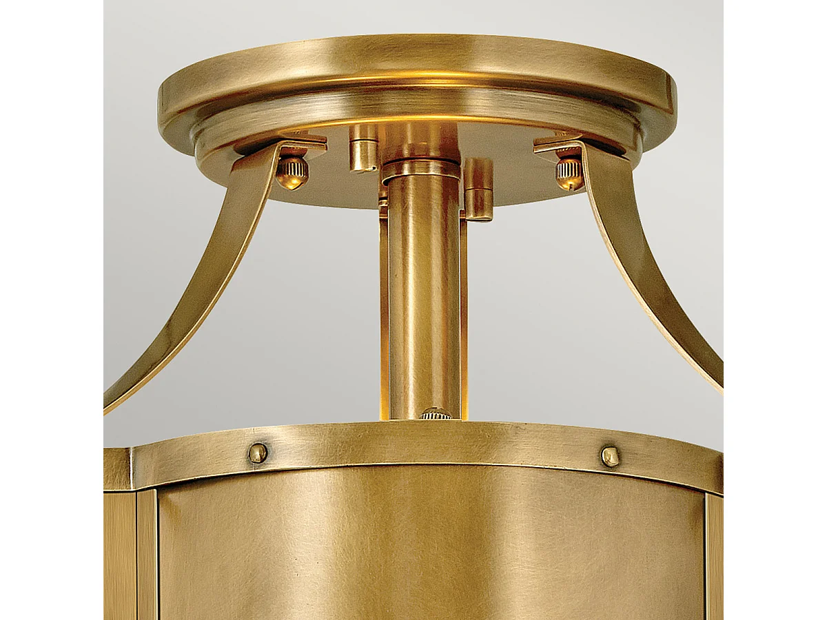 Elstead Hinkley Chance Cylindrisk taklampa Heritage Mässing