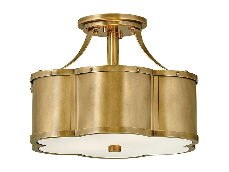 Elstead Hinkley Chance Plafoniera Cilindrica Heritage Ottone