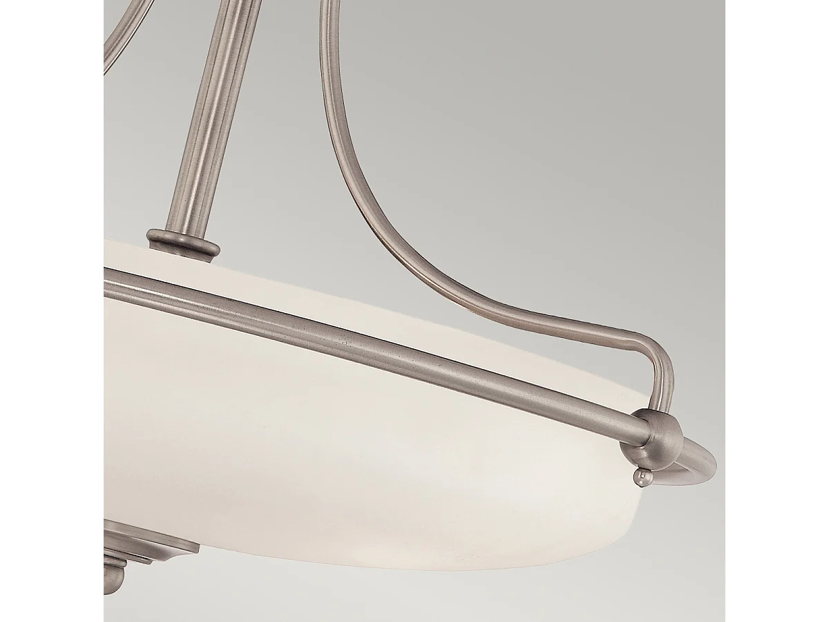 Elstead Griffin - Plafoniera a 4 luci semi filo nichel antico, attacco E27