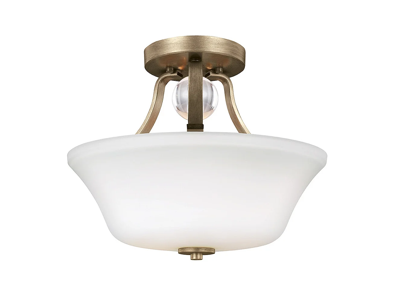 Elstead Evington - Plafoniera 2 luci semi filo oro, attacco E27